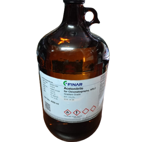 Acetonitrile HPLC  Gradent Grade Finar- 4 ltr